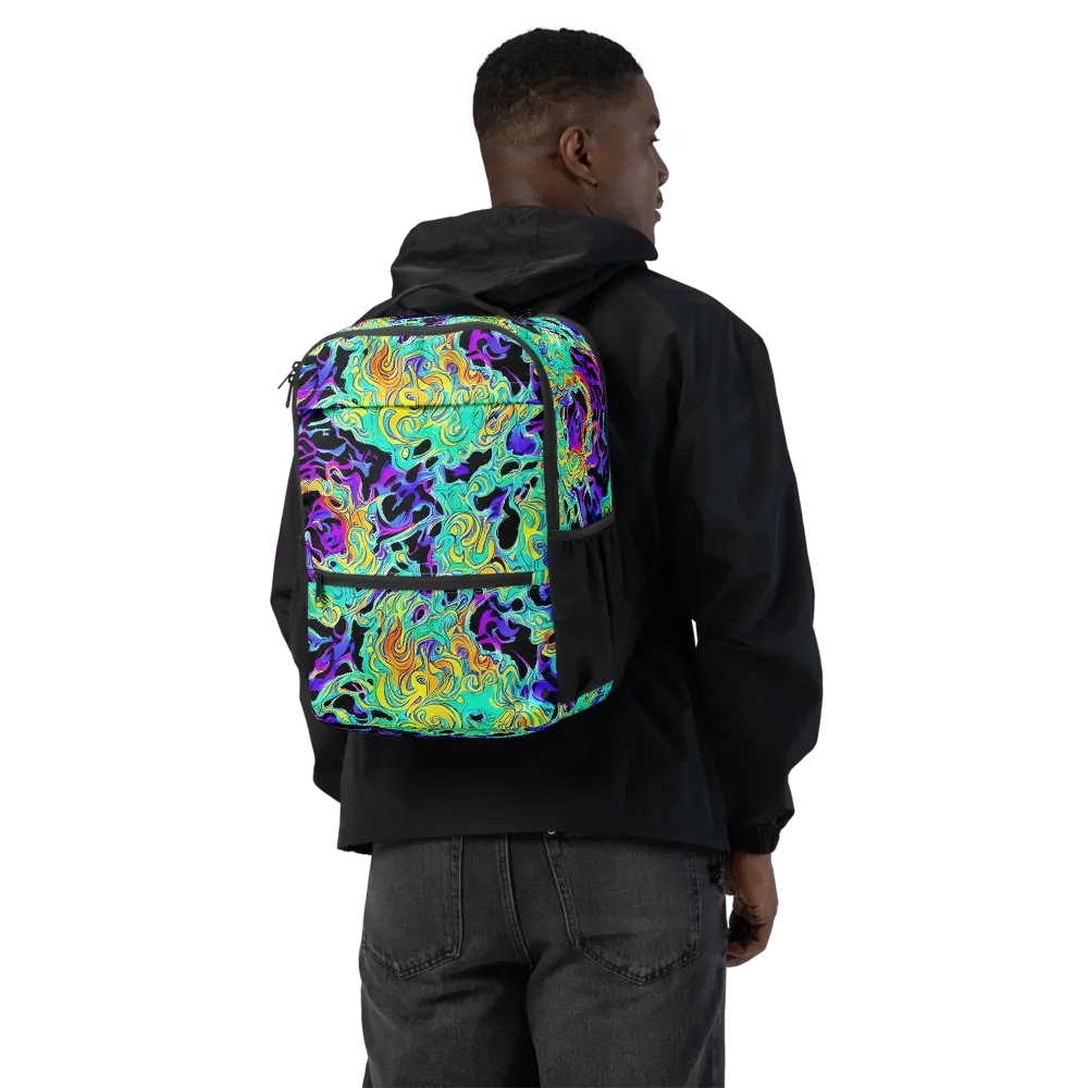 Electric Tidalwave on Utility Backpack — Back