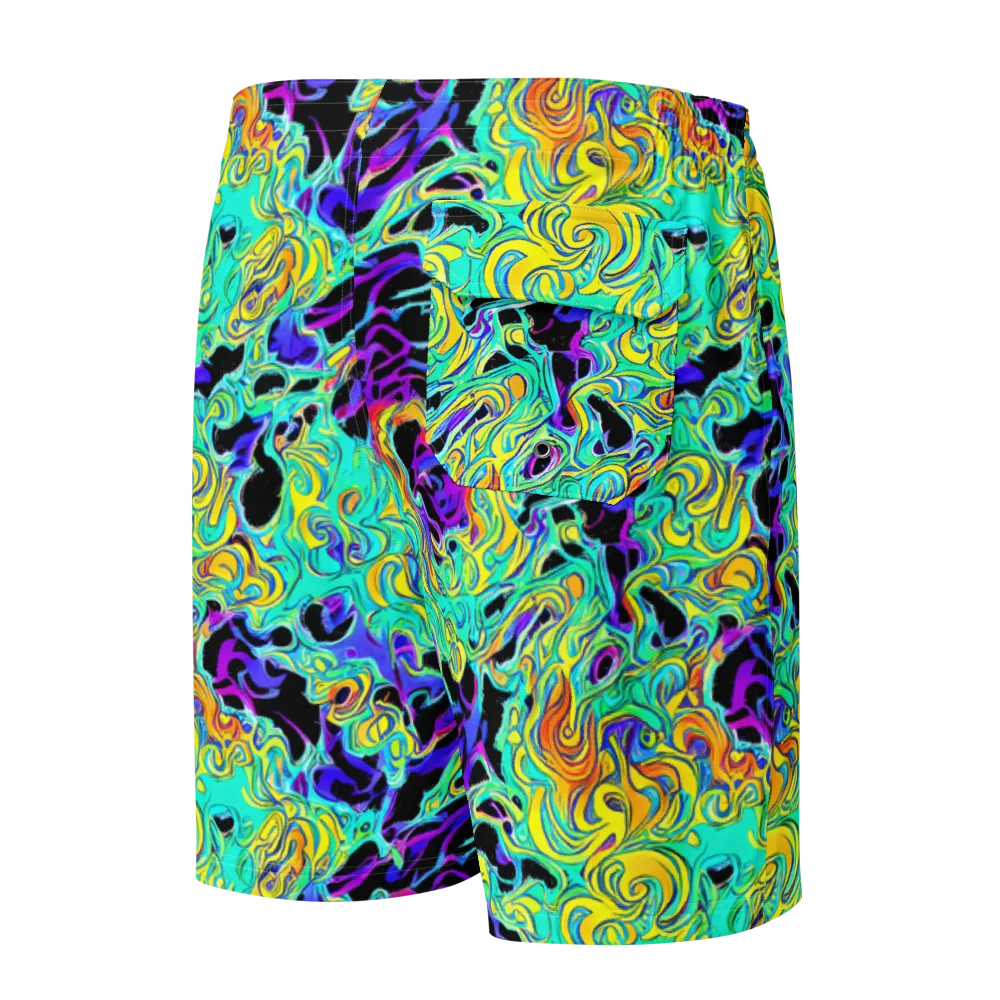 Electric Tidalwave on Men's Board Shorts — Back