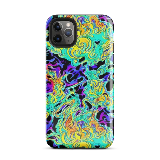 Electric Tidalwave on a Tough Case for iPhone®