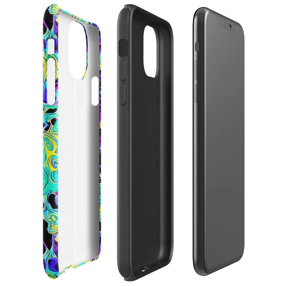 Electric Tidalwave on Tough Case for iPhone® — Right