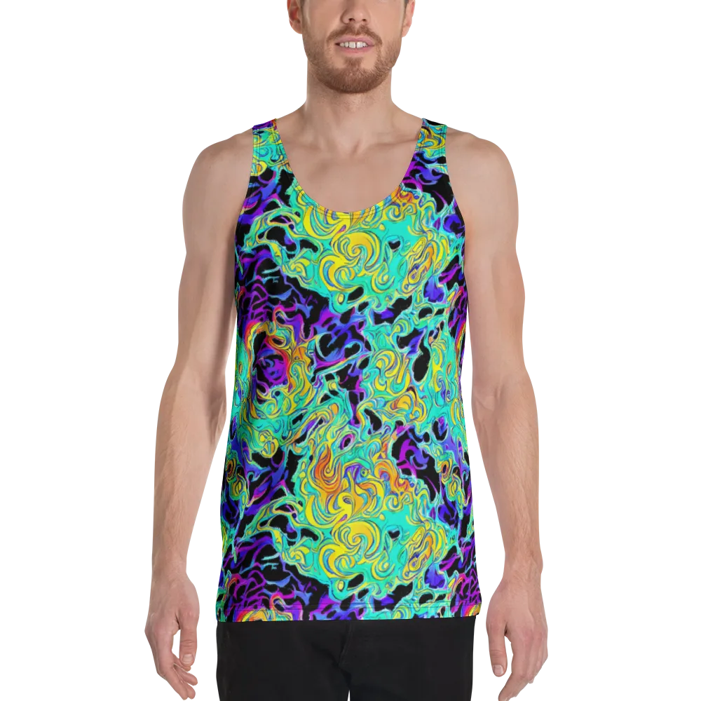 Electric Tidalwave on Men's Tank Top — Front