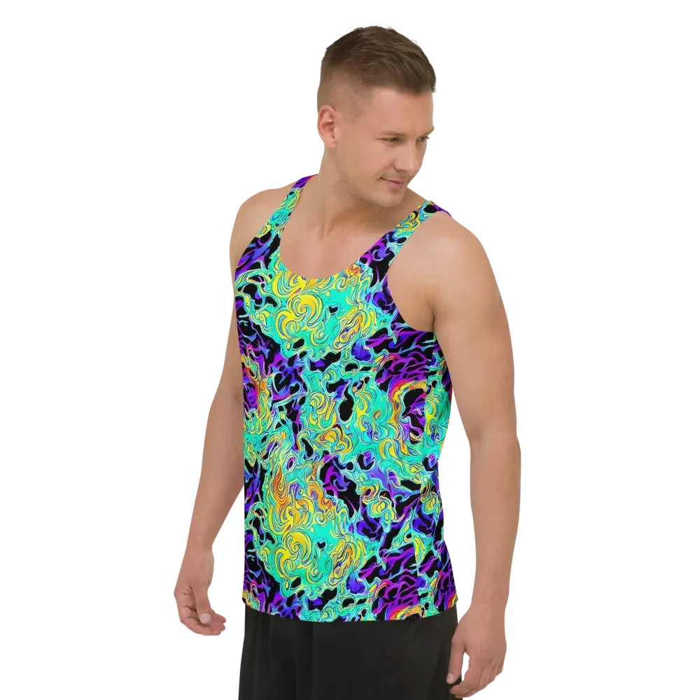 Electric Tidalwave on Men's Tank Top — Left Front