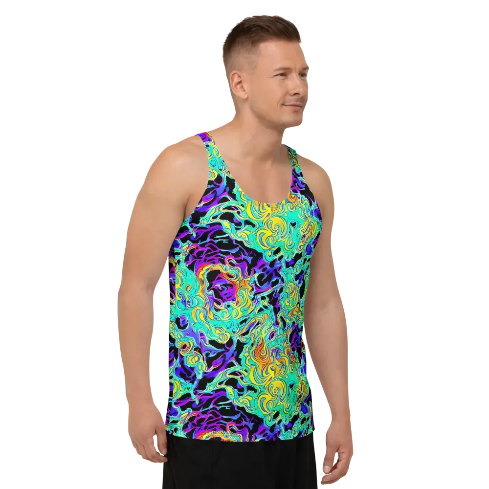 Electric Tidalwave on Men's Tank Top — Right Front