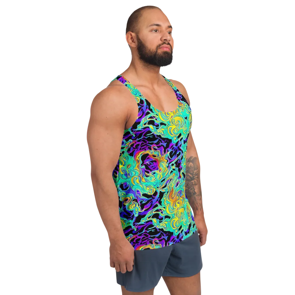 Electric Tidalwave on Men's Tank Top — Right Front