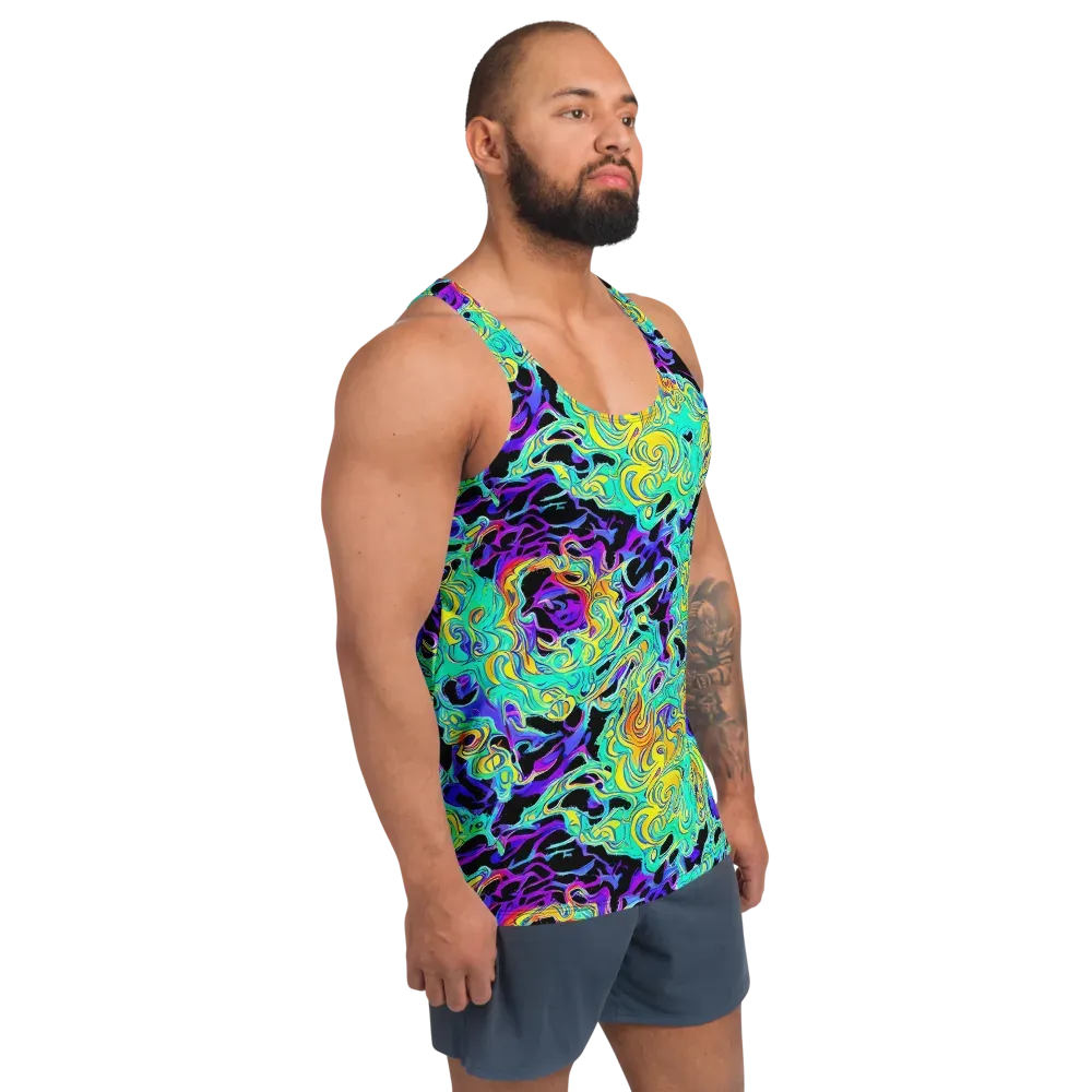 Electric Tidalwave on Men's Tank Top — Right Front