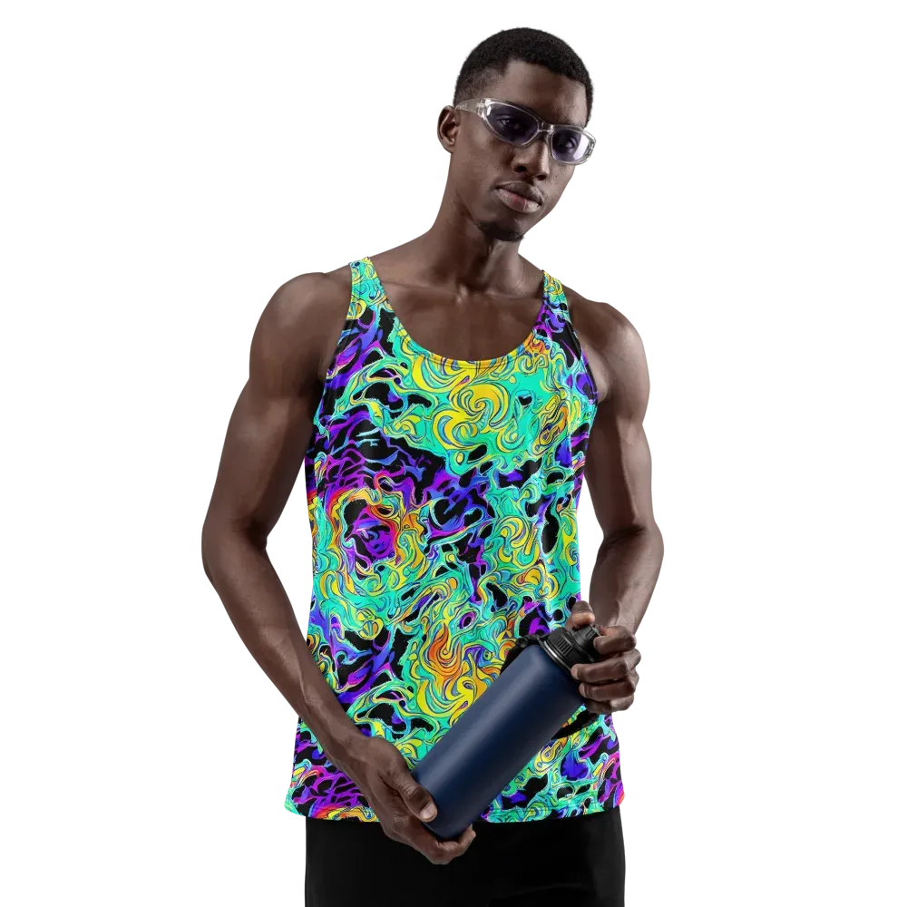 Electric Tidalwave on Men's Tank Top — Front