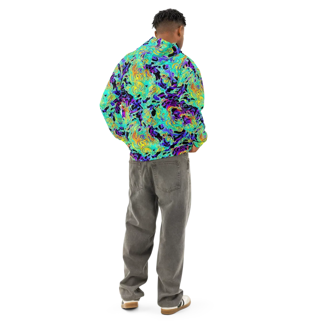 Electric Tidalwave on Cotton Hoodie — Back