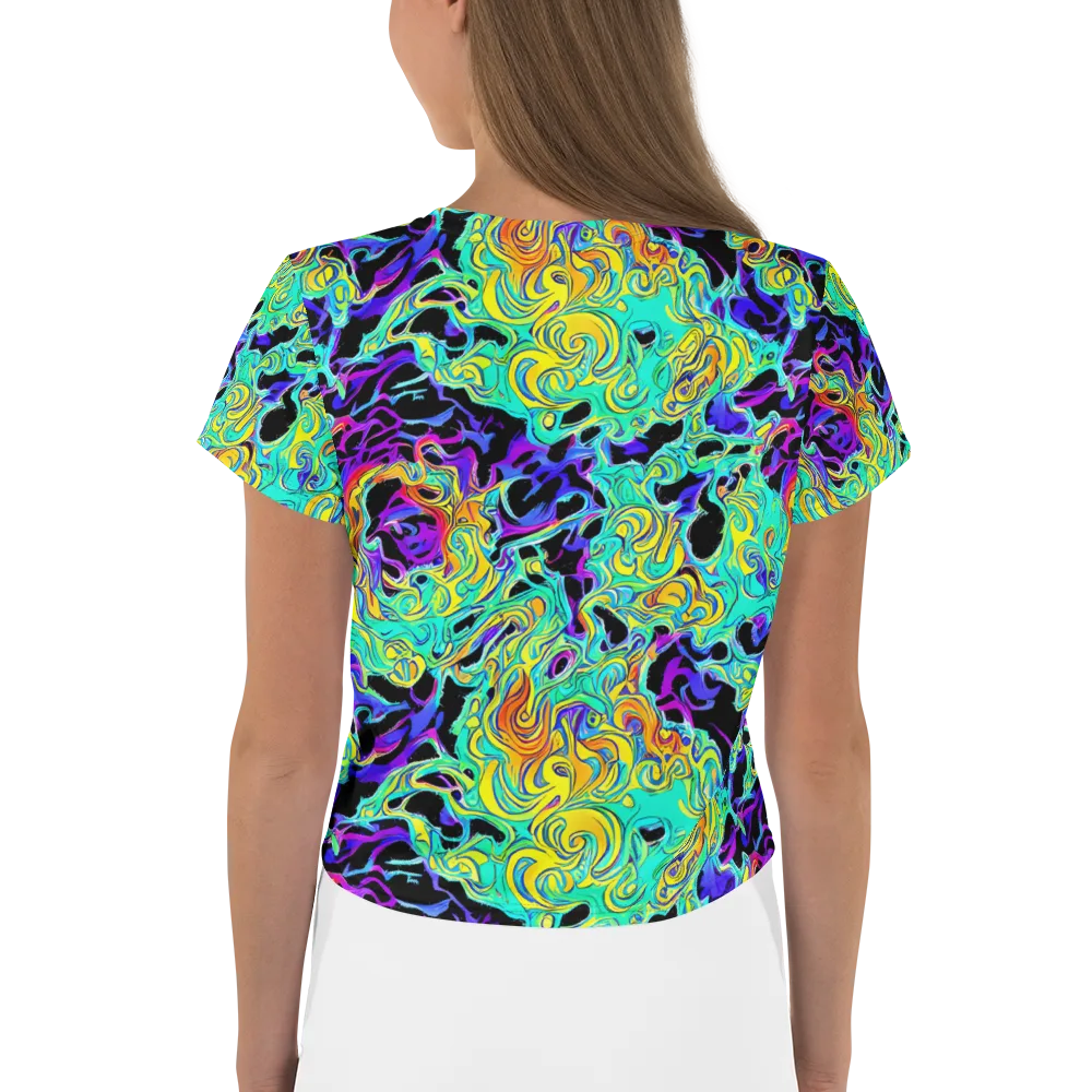 Electric Tidalwave on Crop Tee — Back