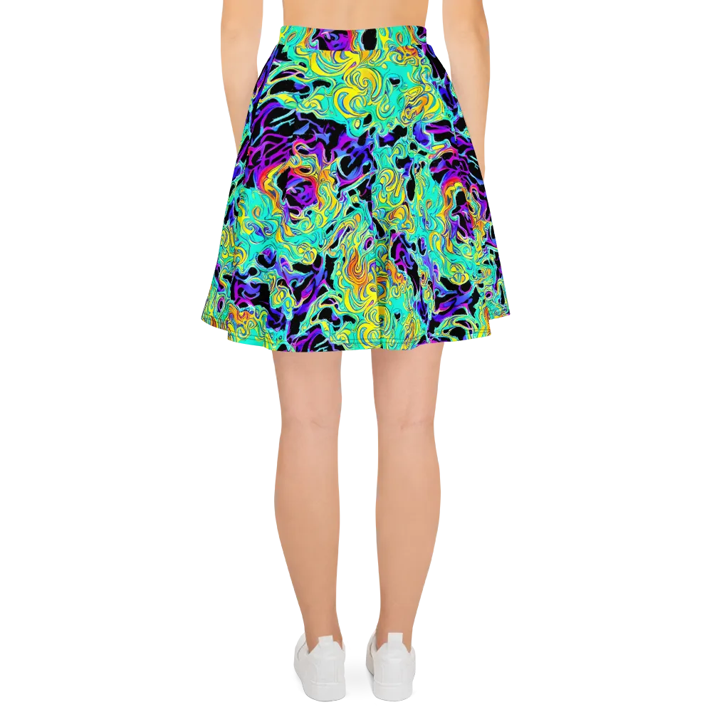 Electric Tidalwave on Skater Skirt — Back
