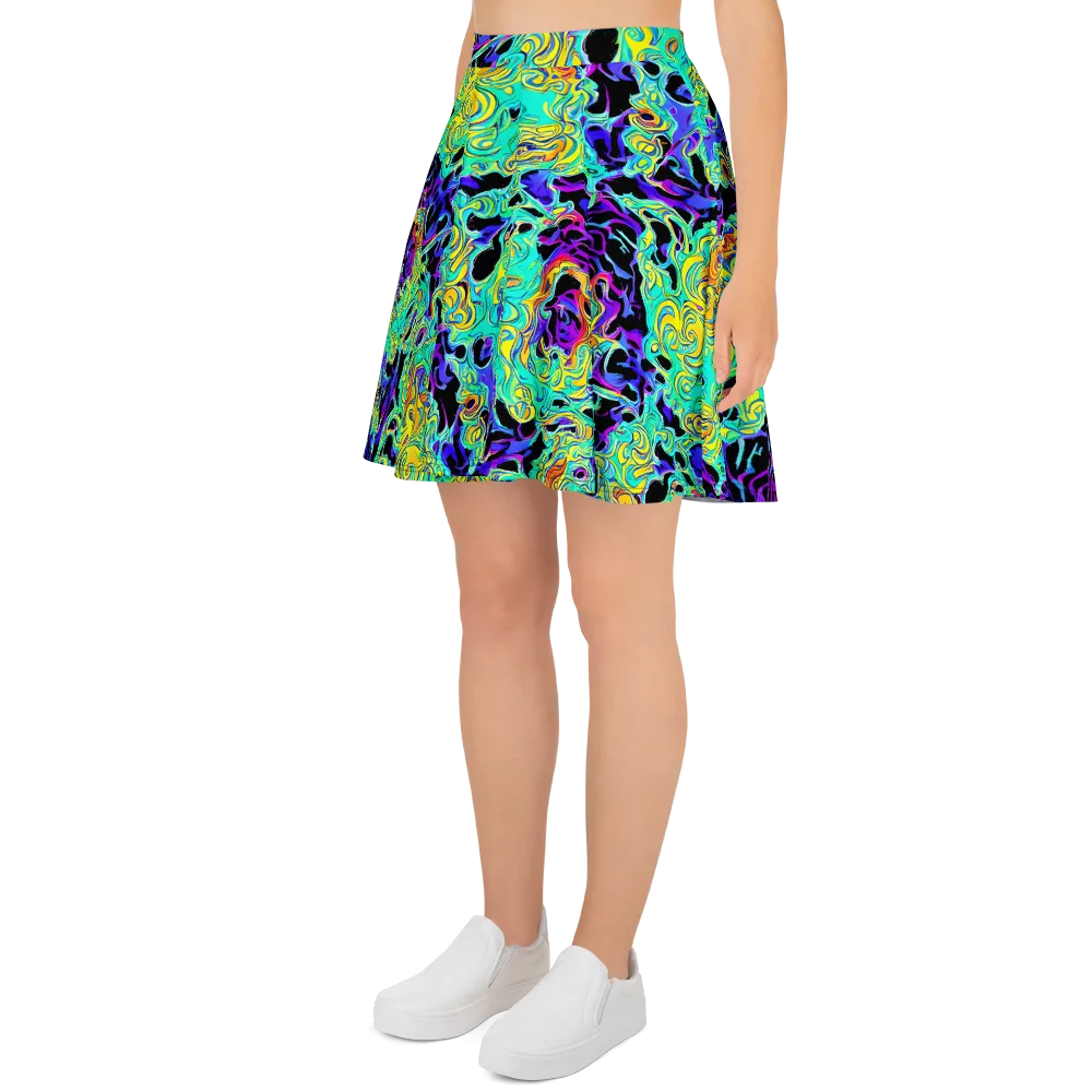 Electric Tidalwave on Skater Skirt — Left