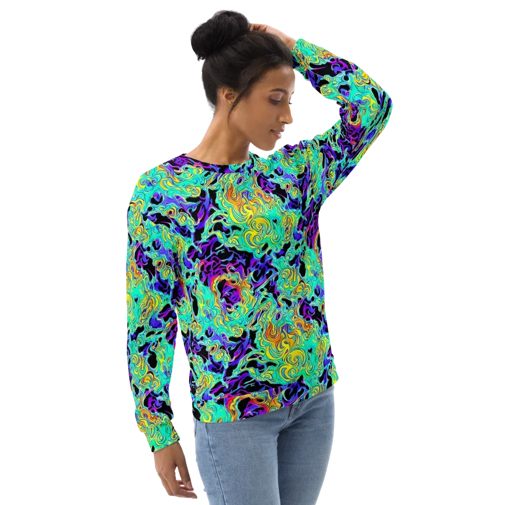 Electric Tidalwave on Sweatshirt — Right Front