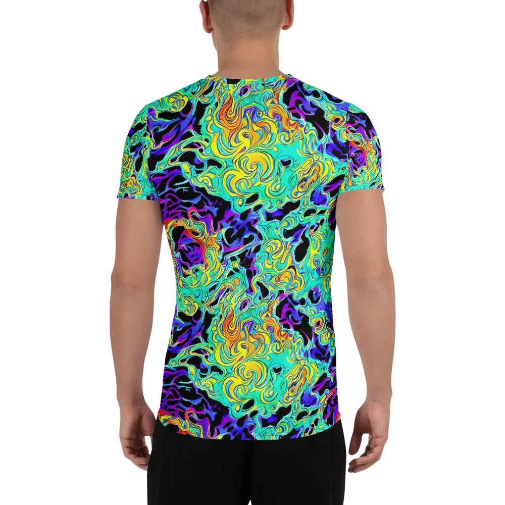 Electric Tidalwave on Men's Athletic T-Shirt — Back