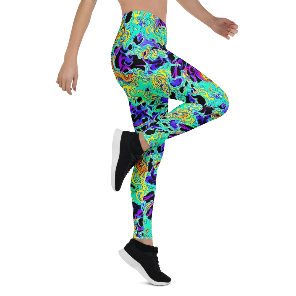 Electric Tidalwave on Leggings — Right