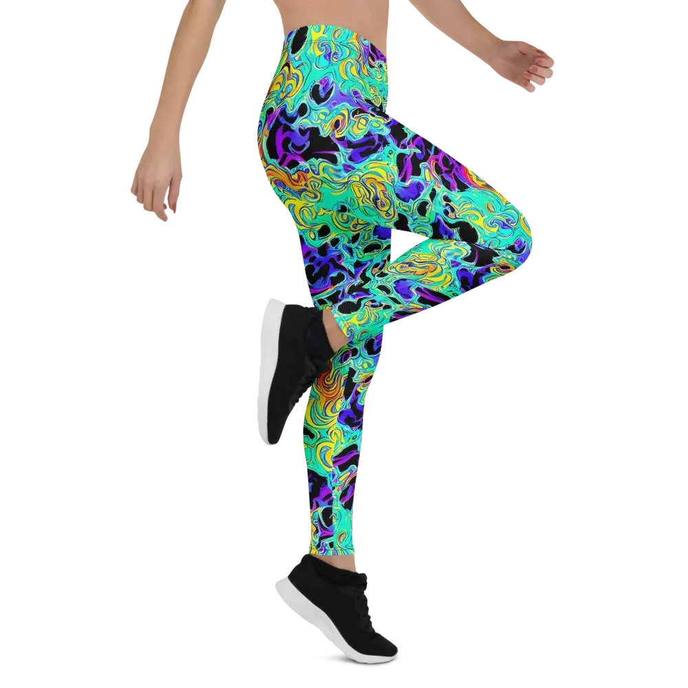Electric Tidalwave on Leggings — Right