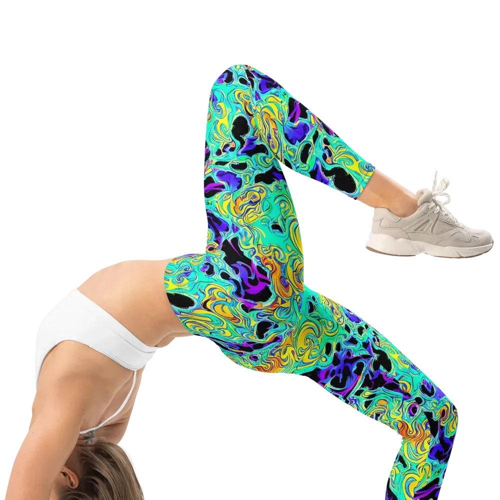 Electric Tidalwave on Leggings — Right