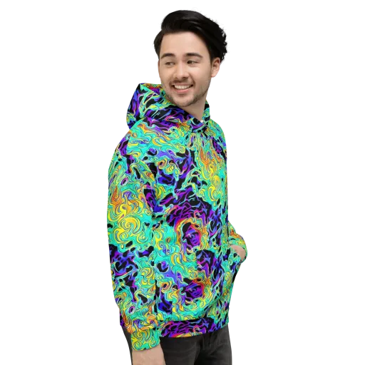 Electric Tidalwave on a Hoodie