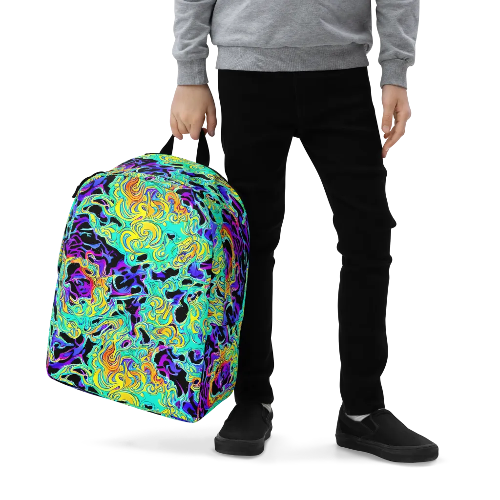 Electric Tidalwave on Minimalist Backpack — Zoomed-in