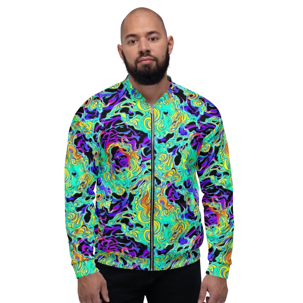 Electric Tidalwave on Bomber Jacket — Front
