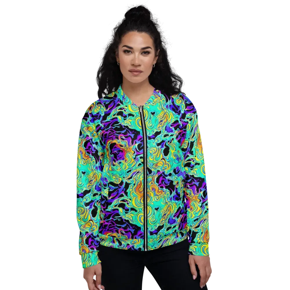 Electric Tidalwave on Bomber Jacket — Front