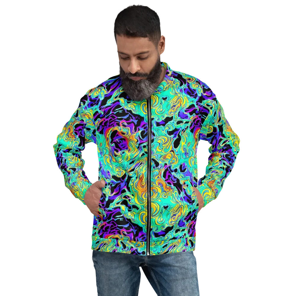 Electric Tidalwave on Bomber Jacket — Front
