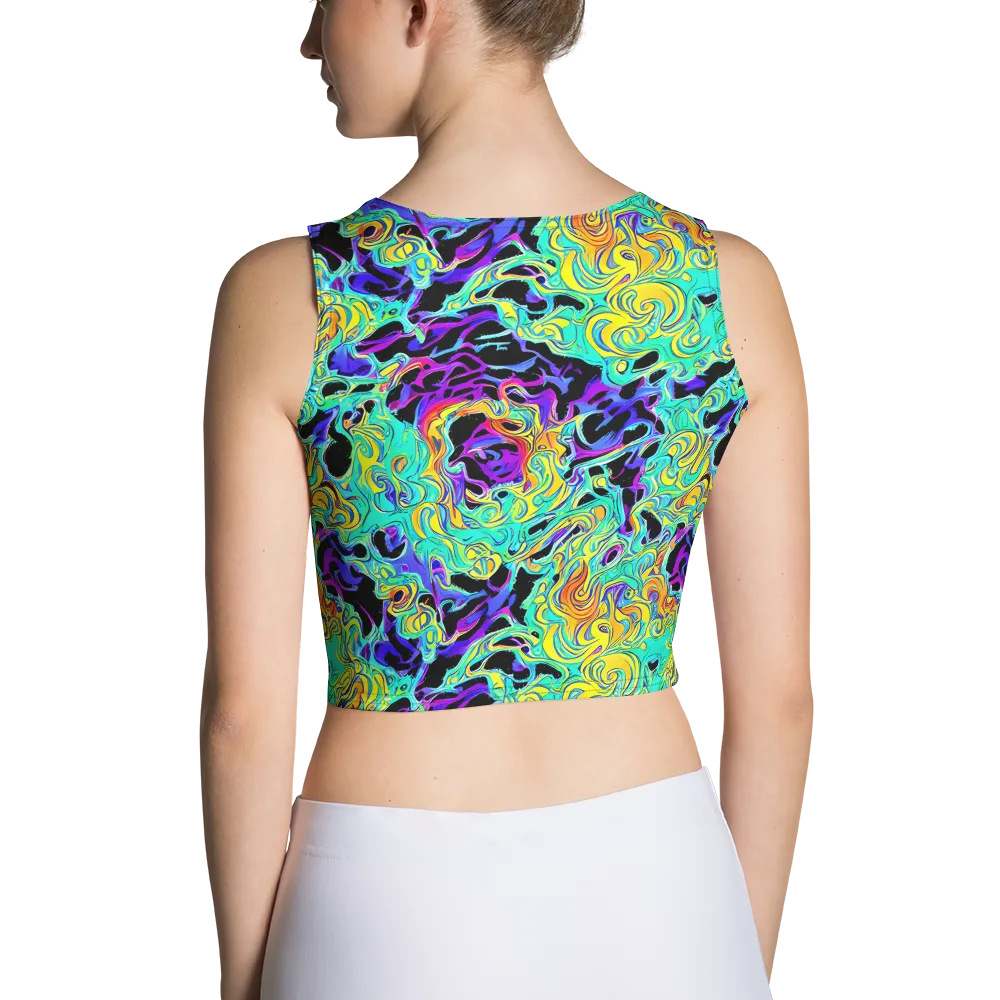 Electric Tidalwave on Crop Top — Back