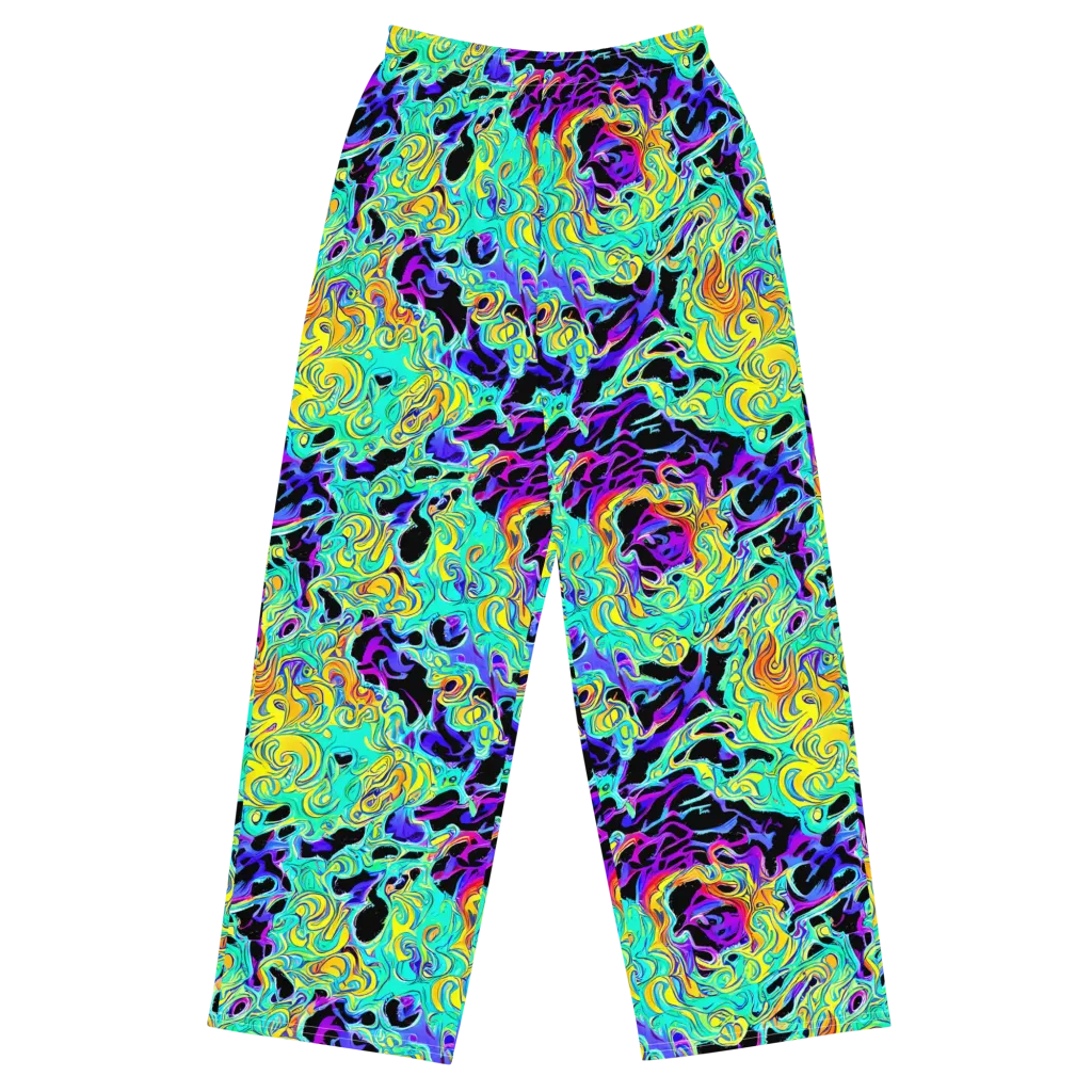 Electric Tidalwave on Wide-Leg Pants — Front