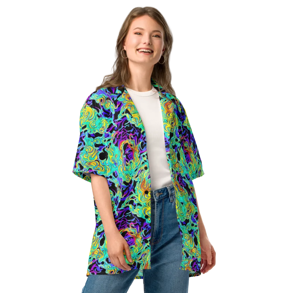 Electric Tidalwave on Button Shirt — Front