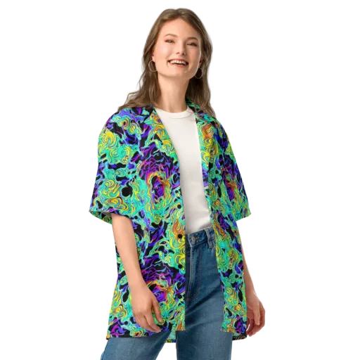 Electric Tidalwave on a Button Shirt