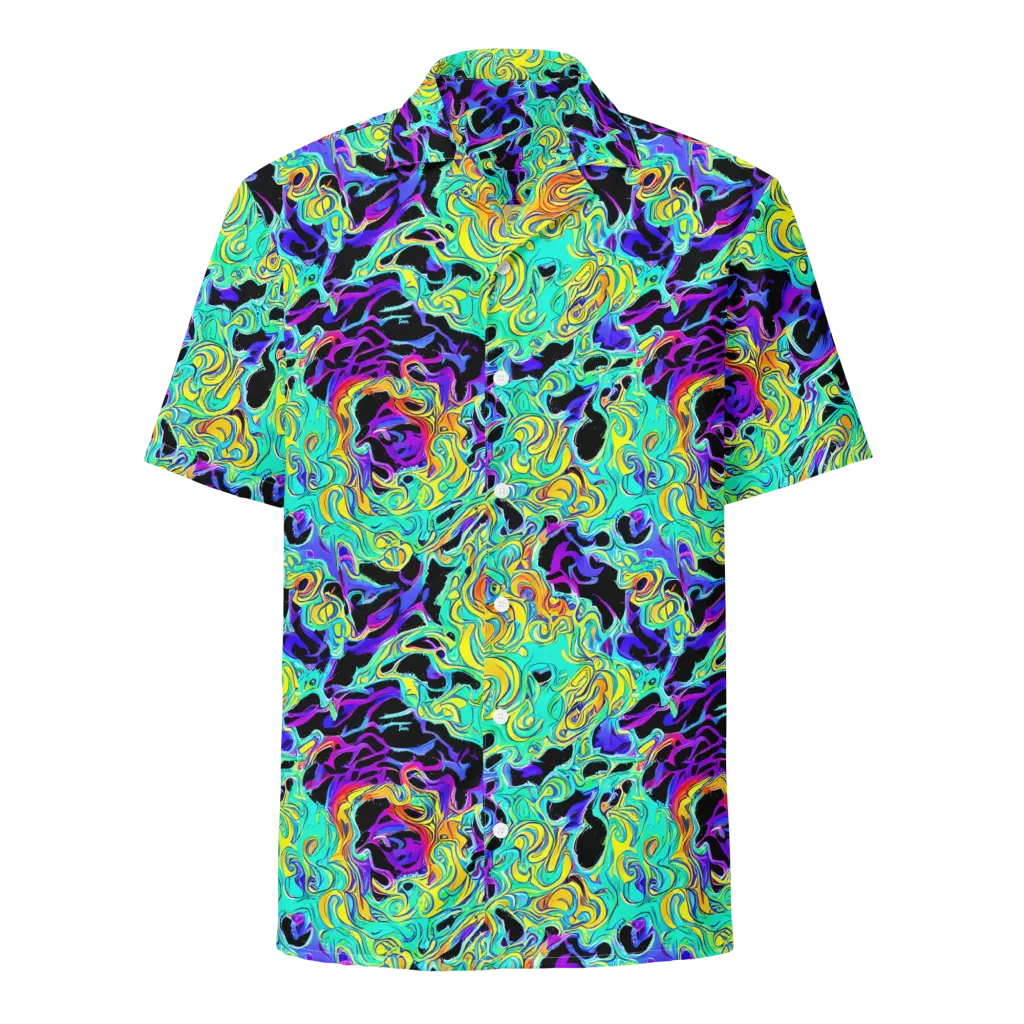 Electric Tidalwave on Button Shirt — Front