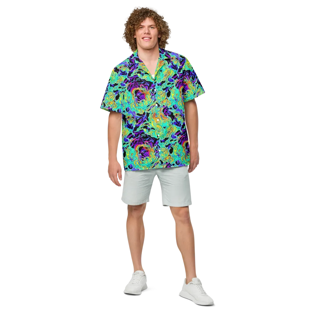 Electric Tidalwave on Button Shirt — Front