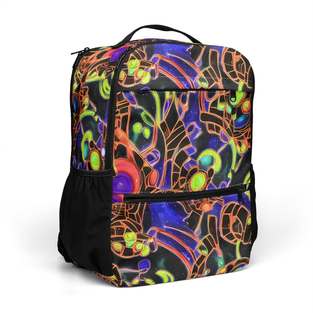 Cosmic Circuitry on Utility Backpack — Right Front