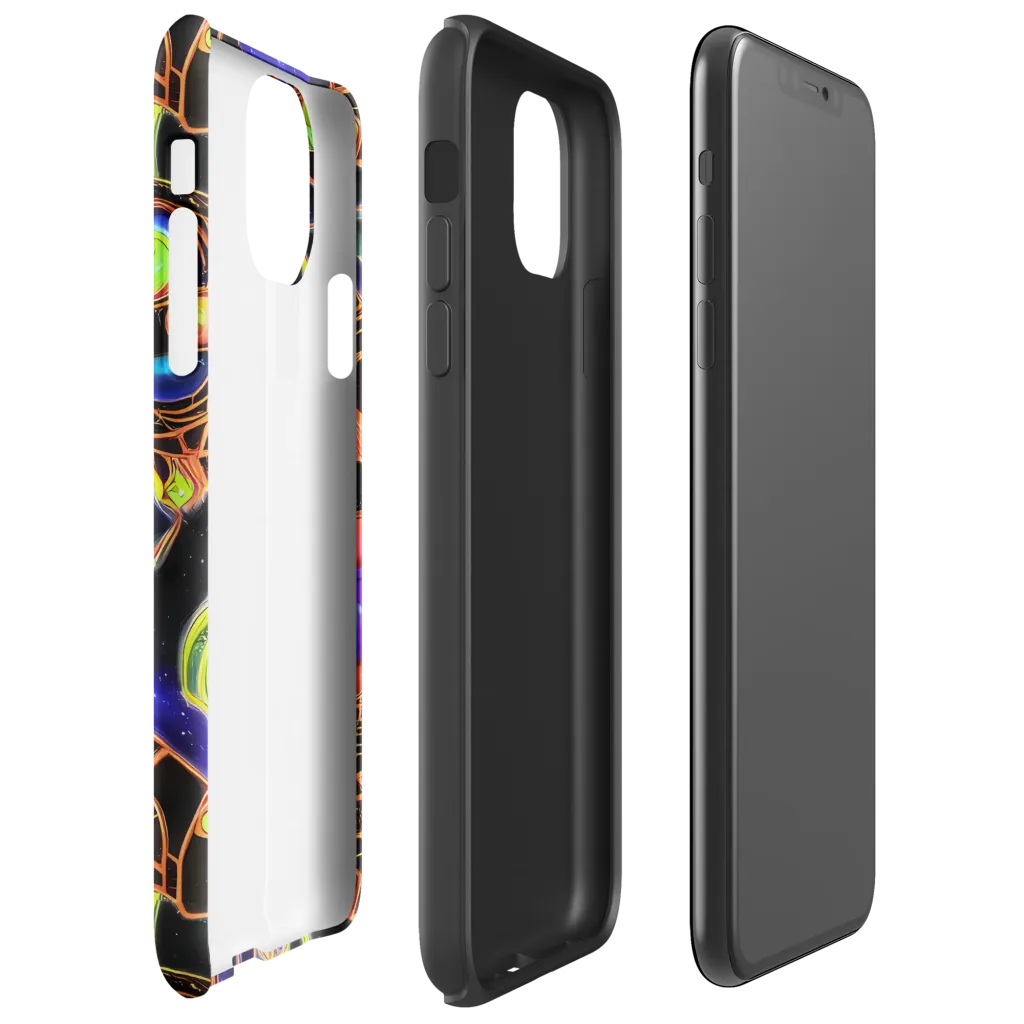 Cosmic Circuitry on Tough Case for iPhone® — Right