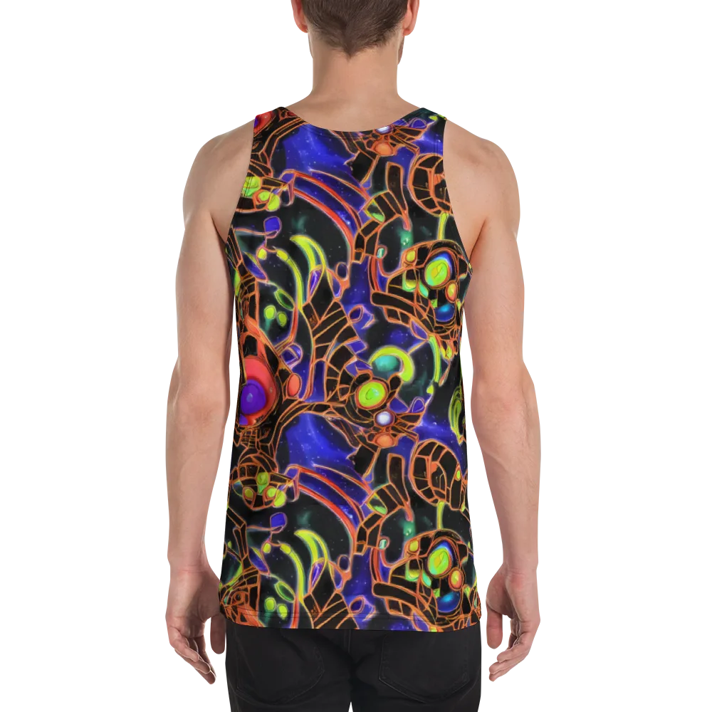 Cosmic Circuitry on Men's Tank Top — Back