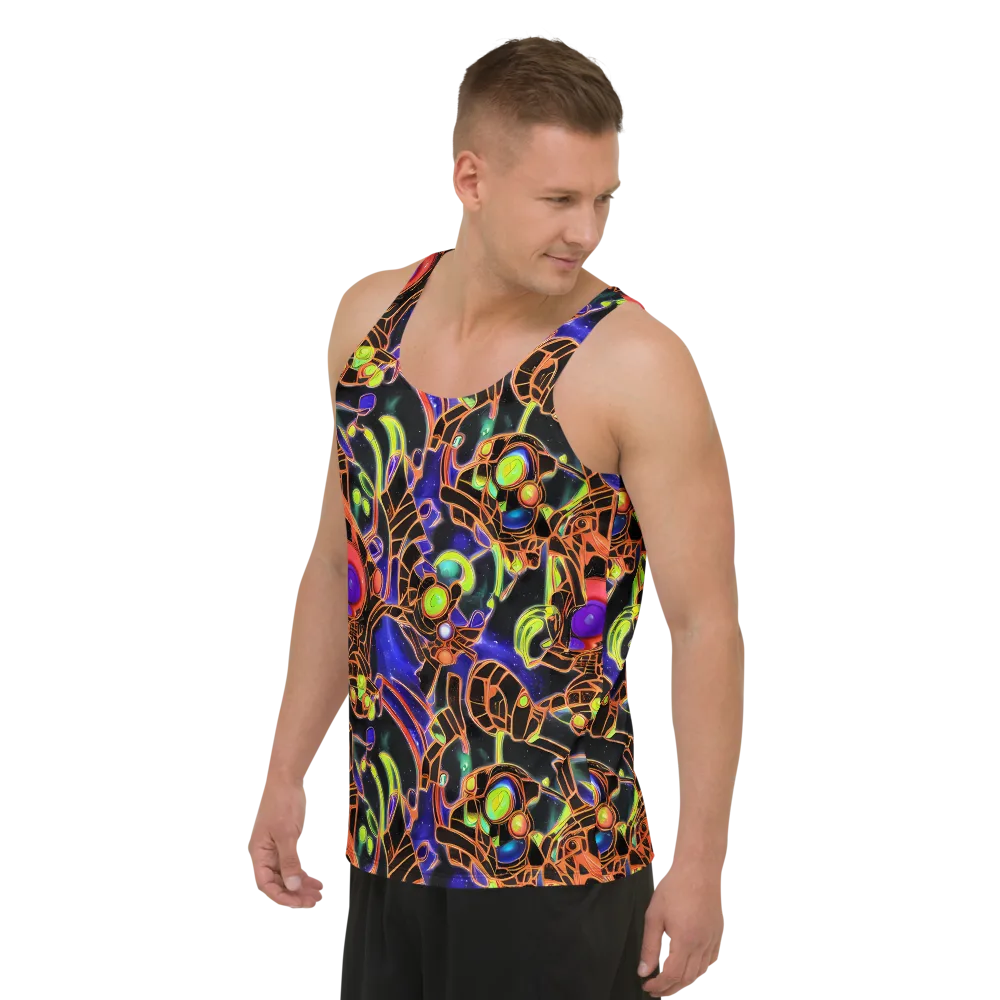 Cosmic Circuitry on Men's Tank Top — Left Front