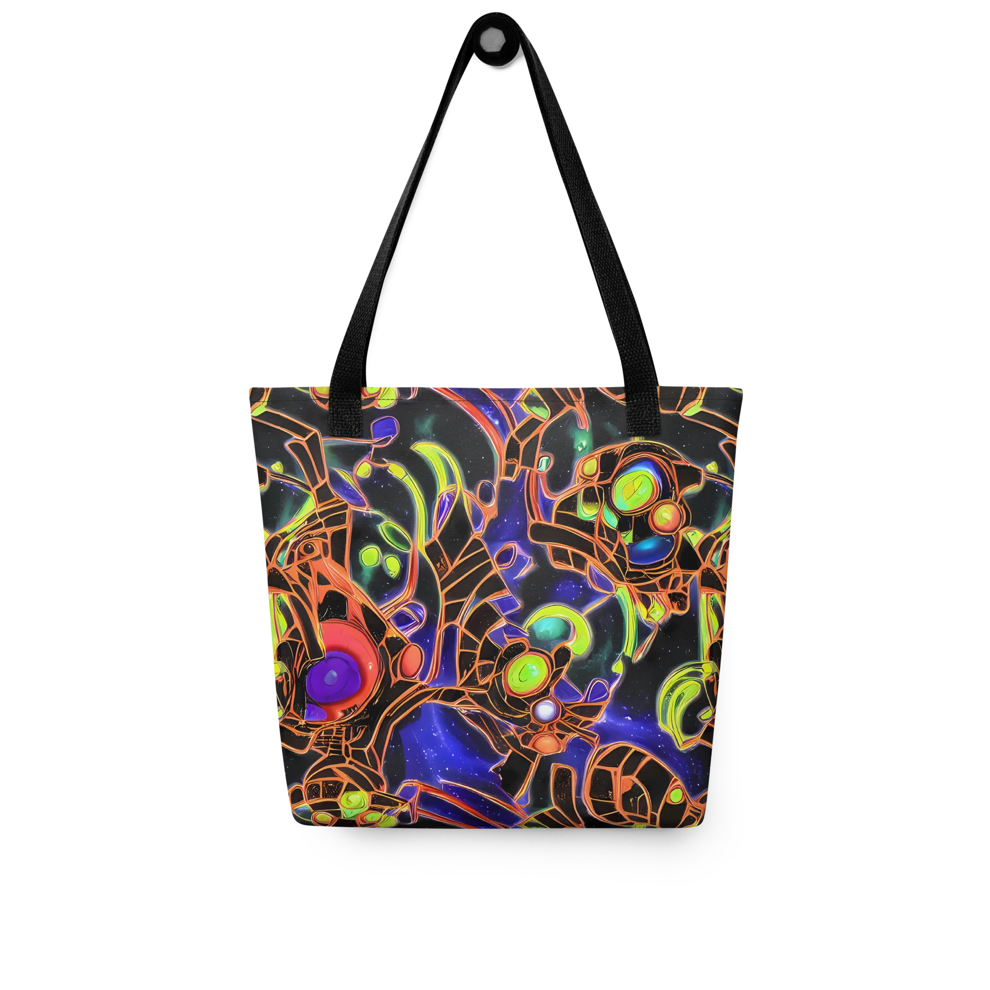 Cosmic Circuitry on Tote Bag — Front