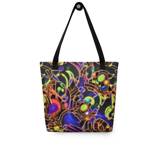 Cosmic Circuitry on a Tote Bag