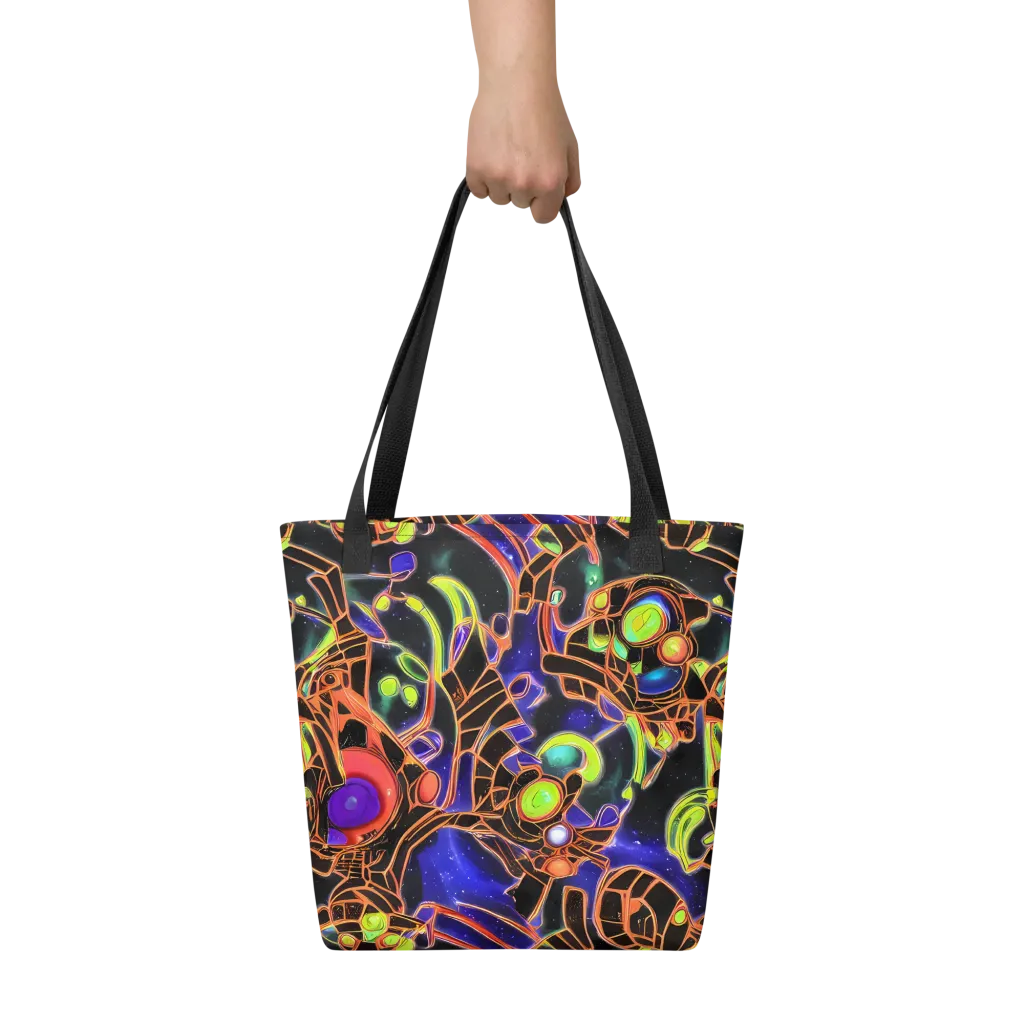 Cosmic Circuitry on Tote Bag — Front