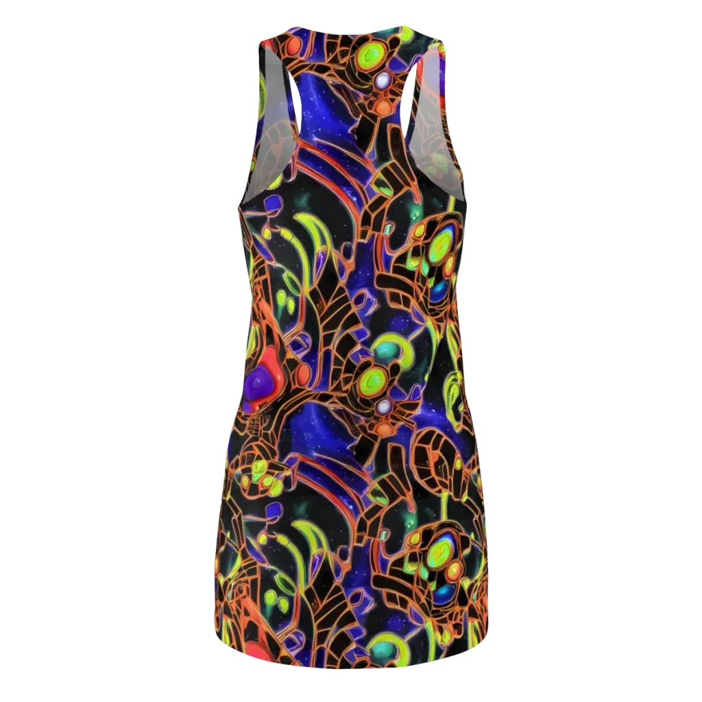 Cosmic Circuitry on Racerback Dress — Back