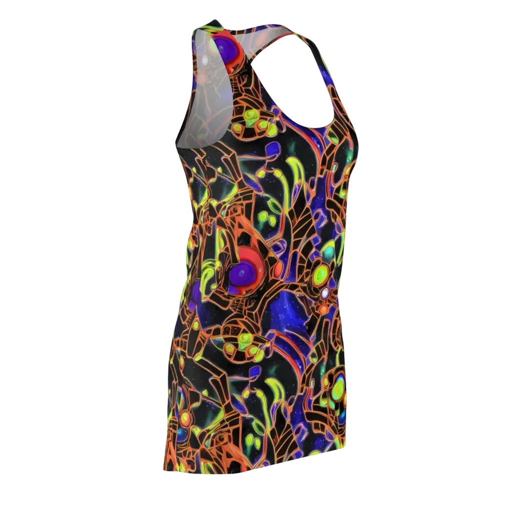 Cosmic Circuitry on Racerback Dress — Front Side