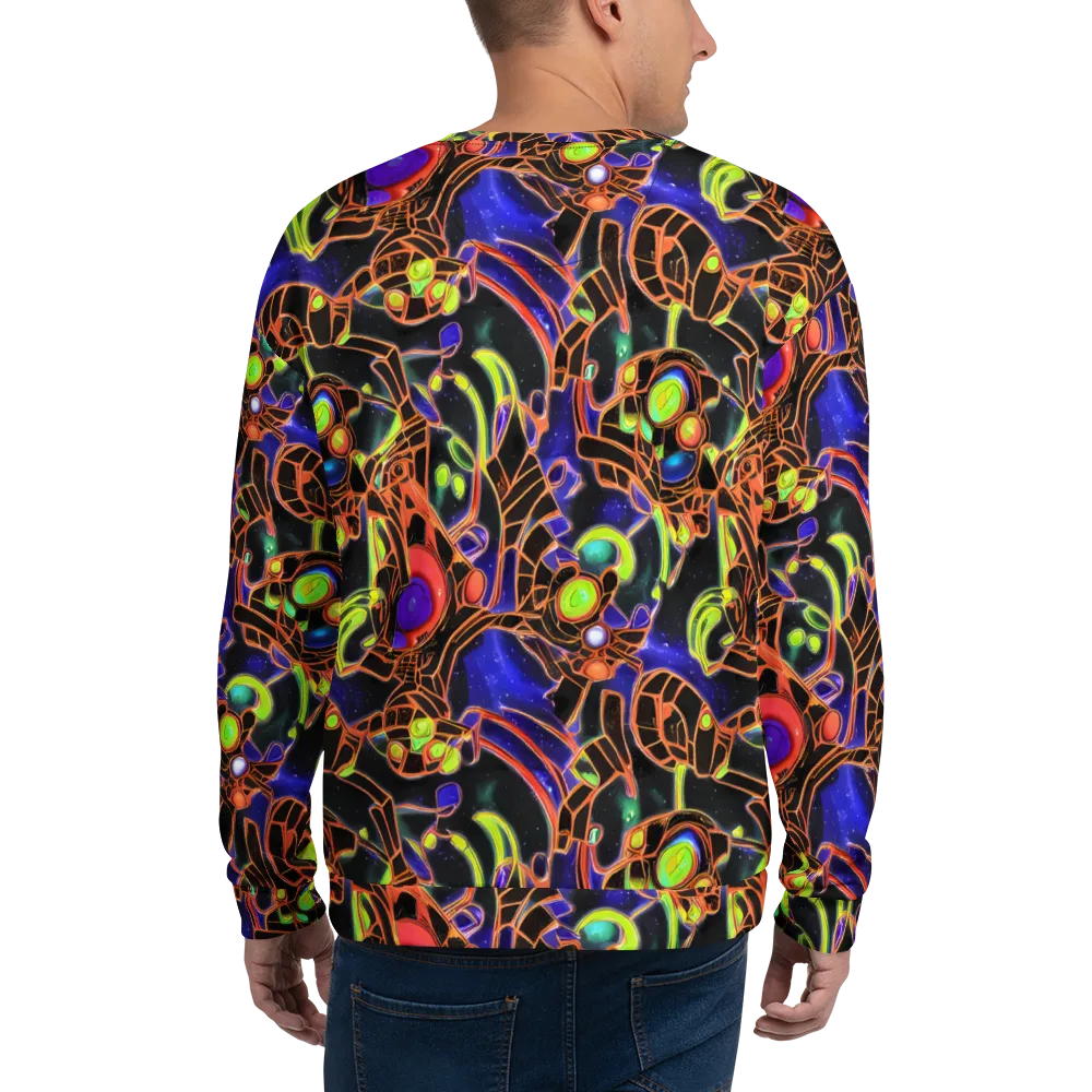 Cosmic Circuitry on Sweatshirt — Back