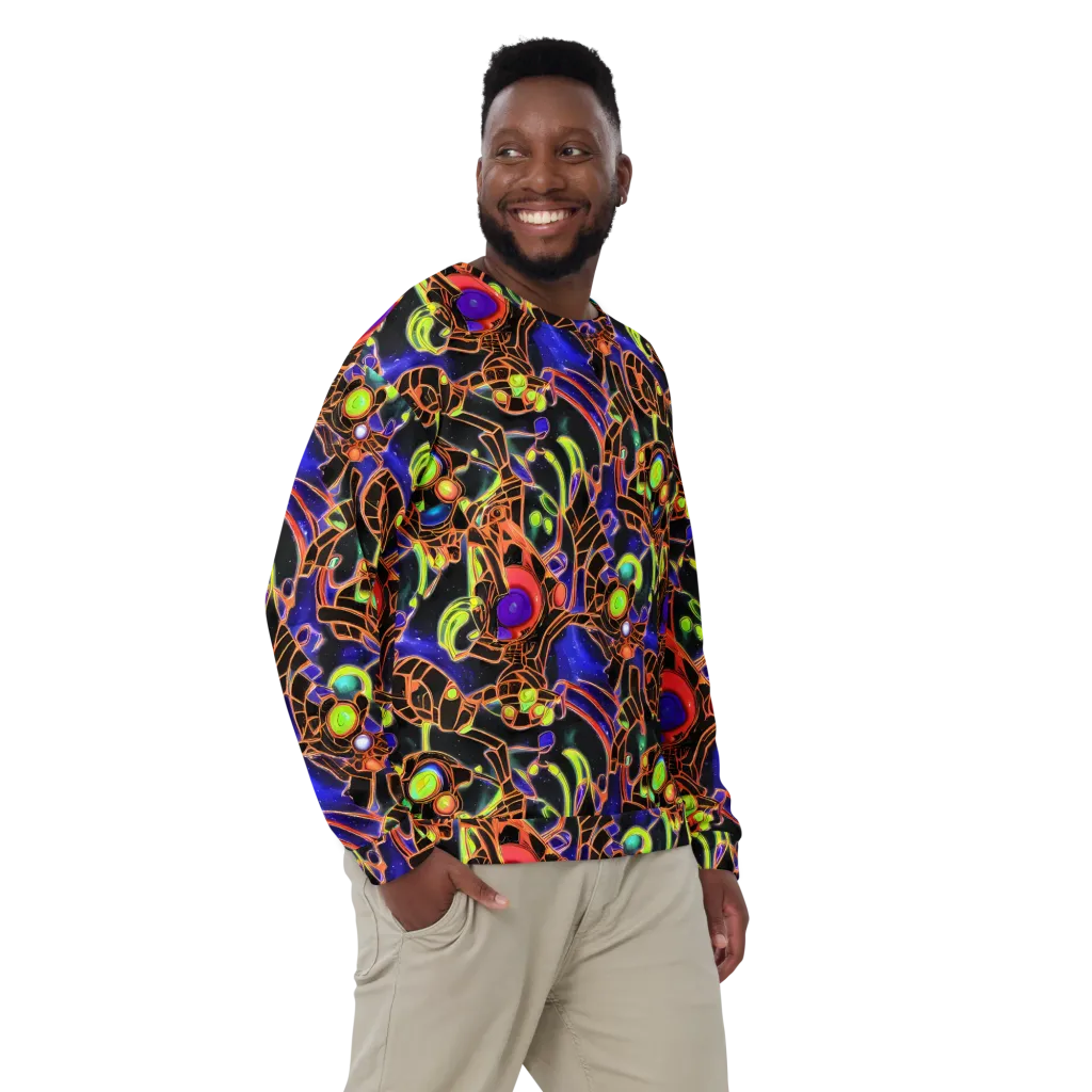 Cosmic Circuitry on Sweatshirt — Front