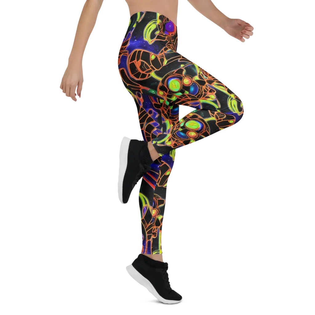 Cosmic Circuitry on Leggings — Right