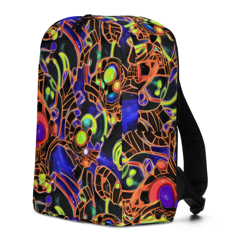 Cosmic Circuitry on Minimalist Backpack — Left