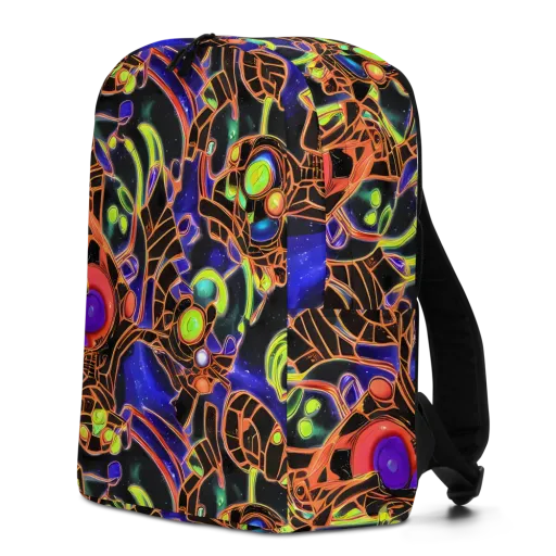 Cosmic Circuitry on a Minimalist Backpack