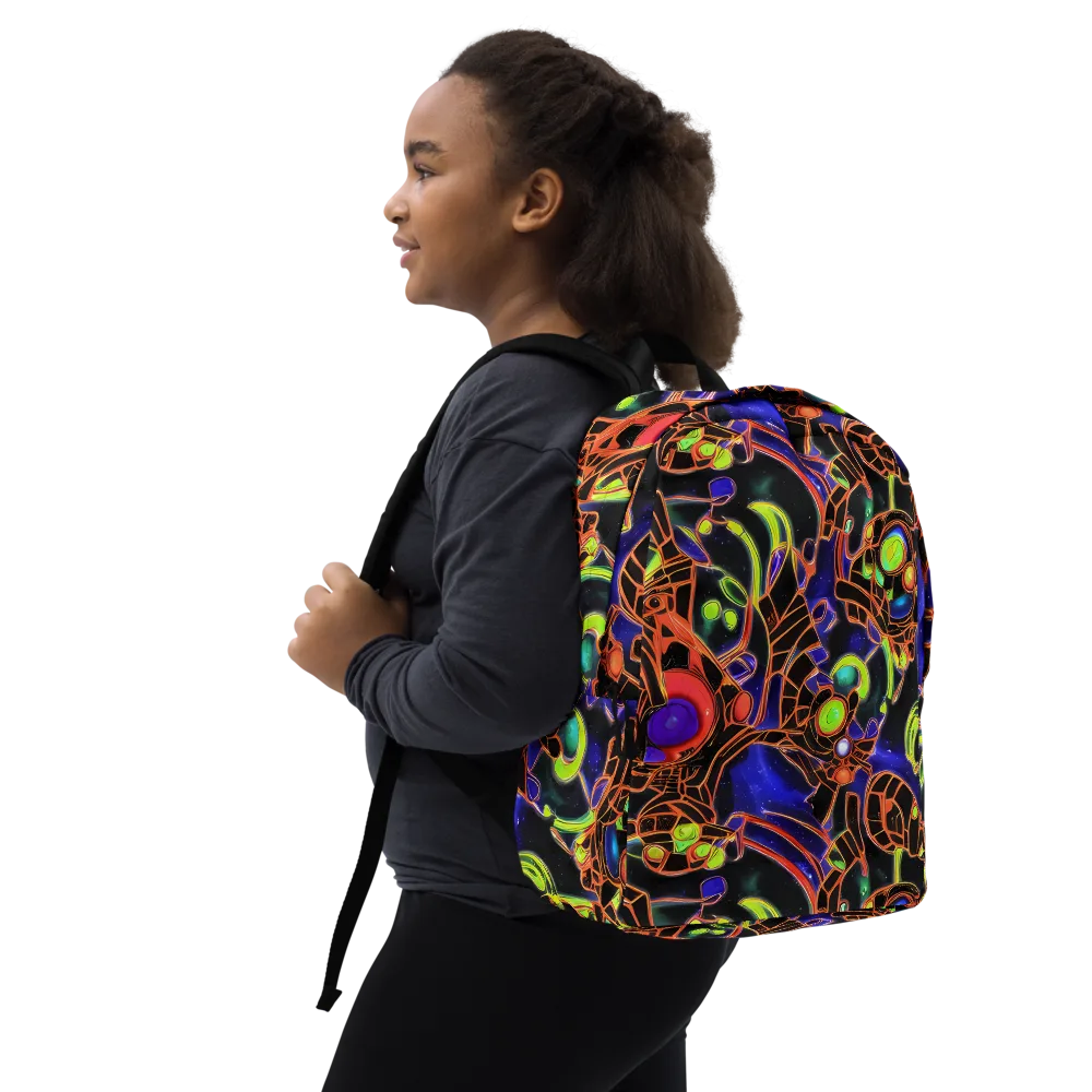 Cosmic Circuitry on Minimalist Backpack — Right Front