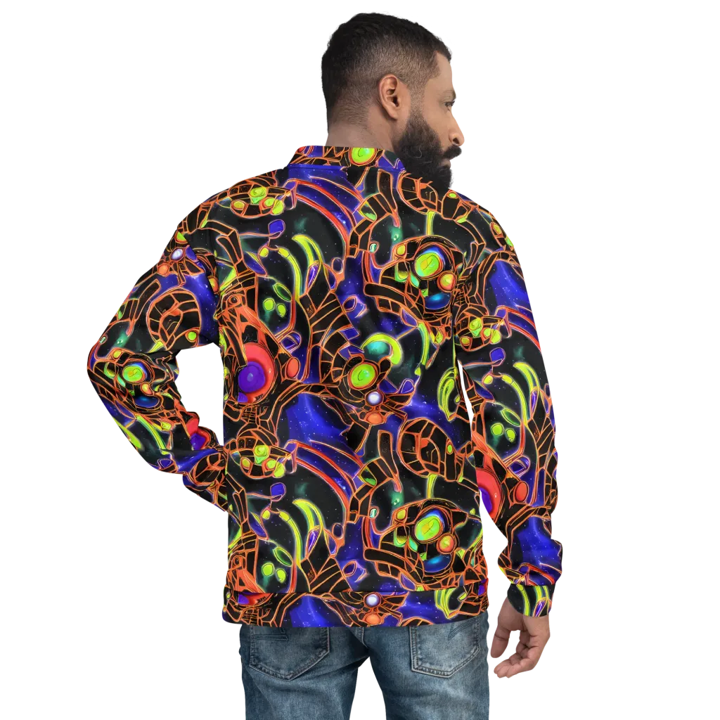 Cosmic Circuitry on Bomber Jacket — Back