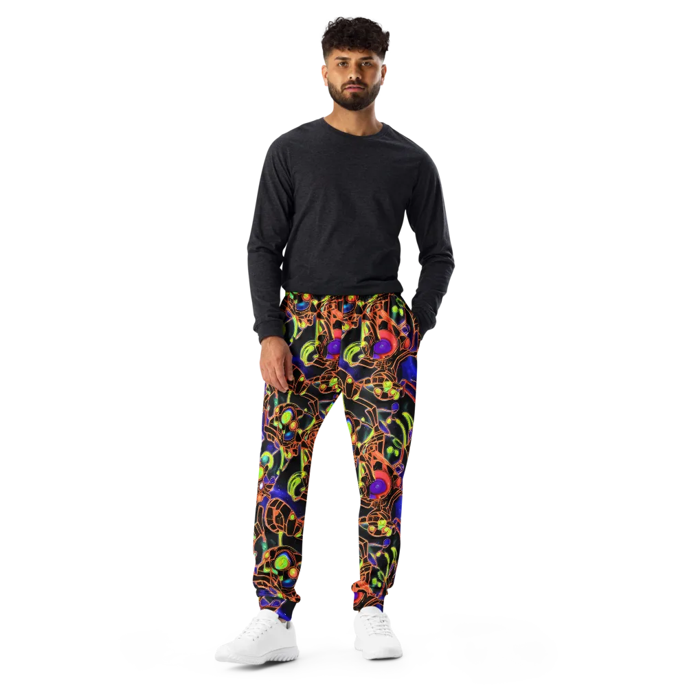 Cosmic Circuitry on Men's Joggers — Front
