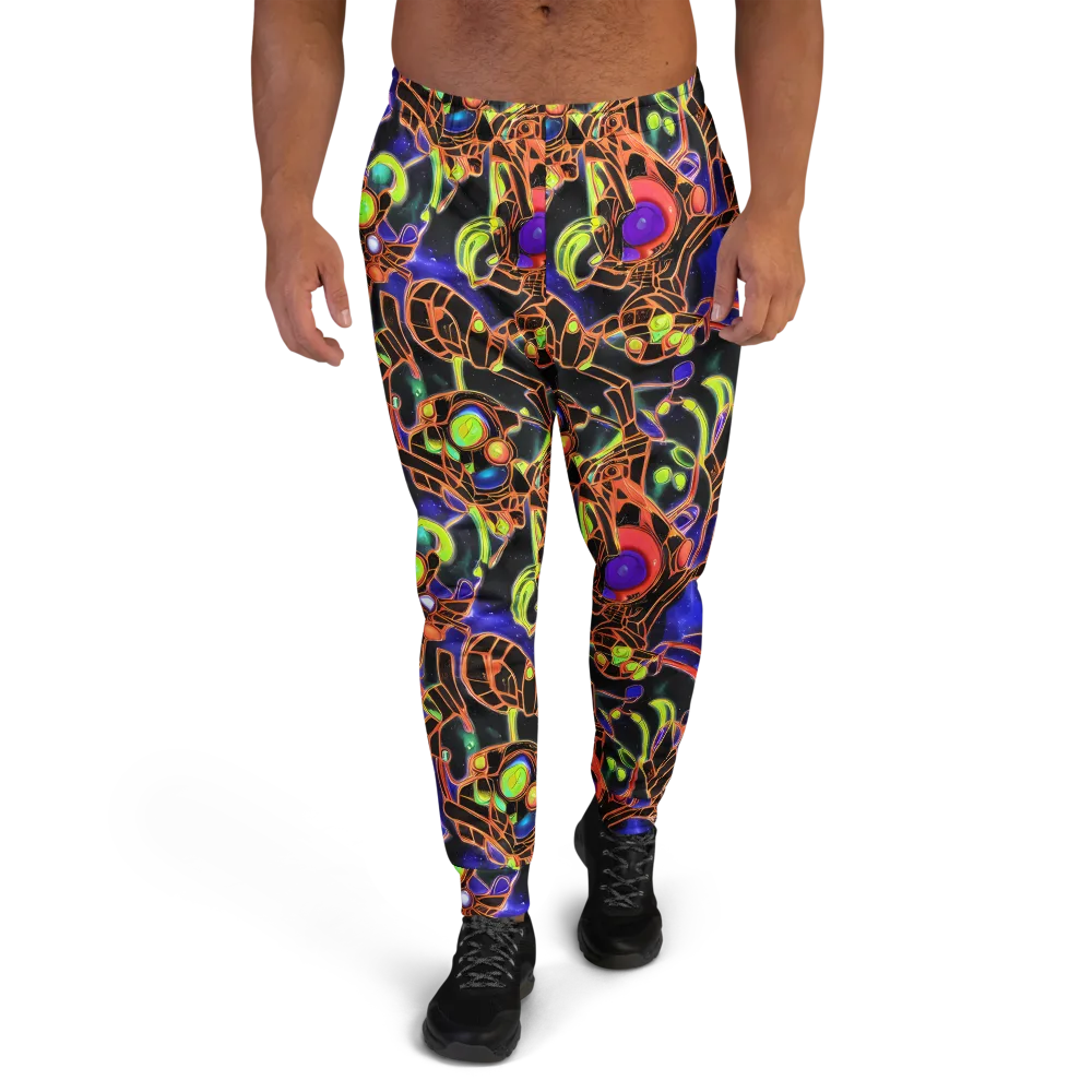 Cosmic Circuitry on Men's Joggers — Front