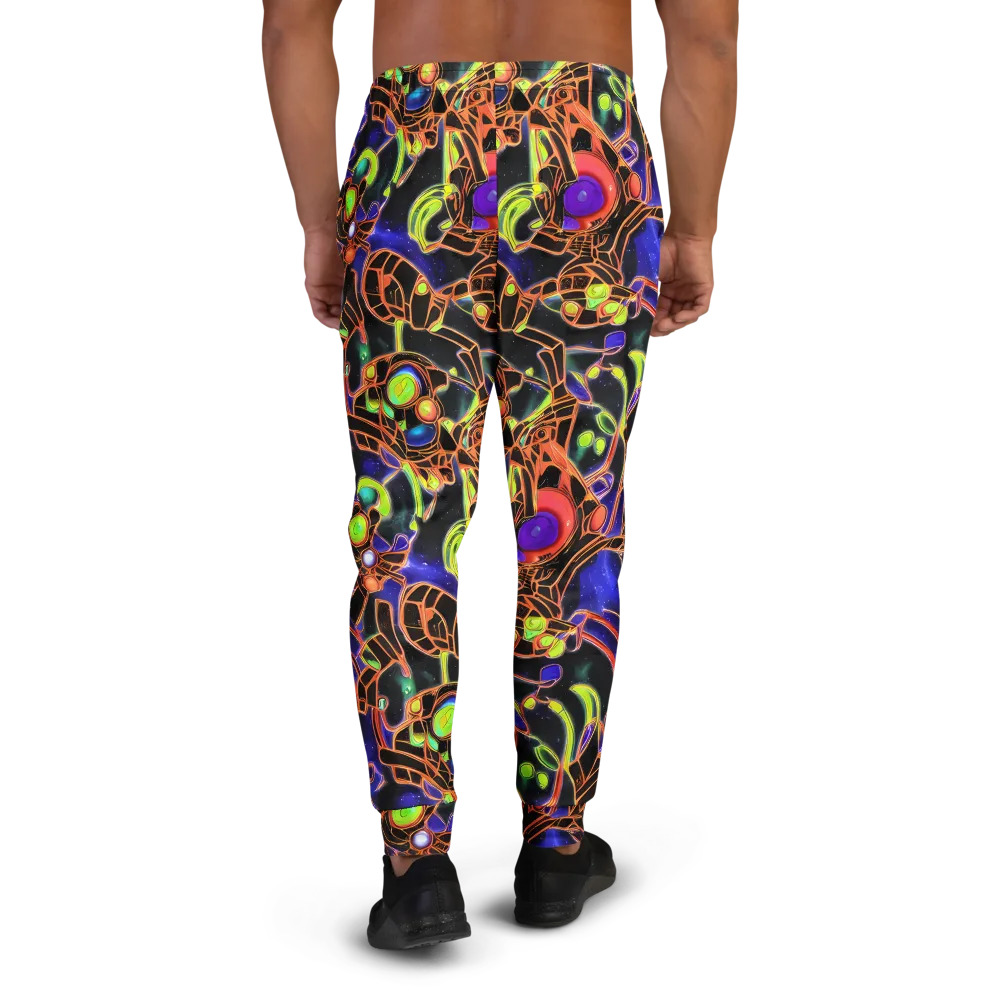Cosmic Circuitry on Men's Joggers — Back