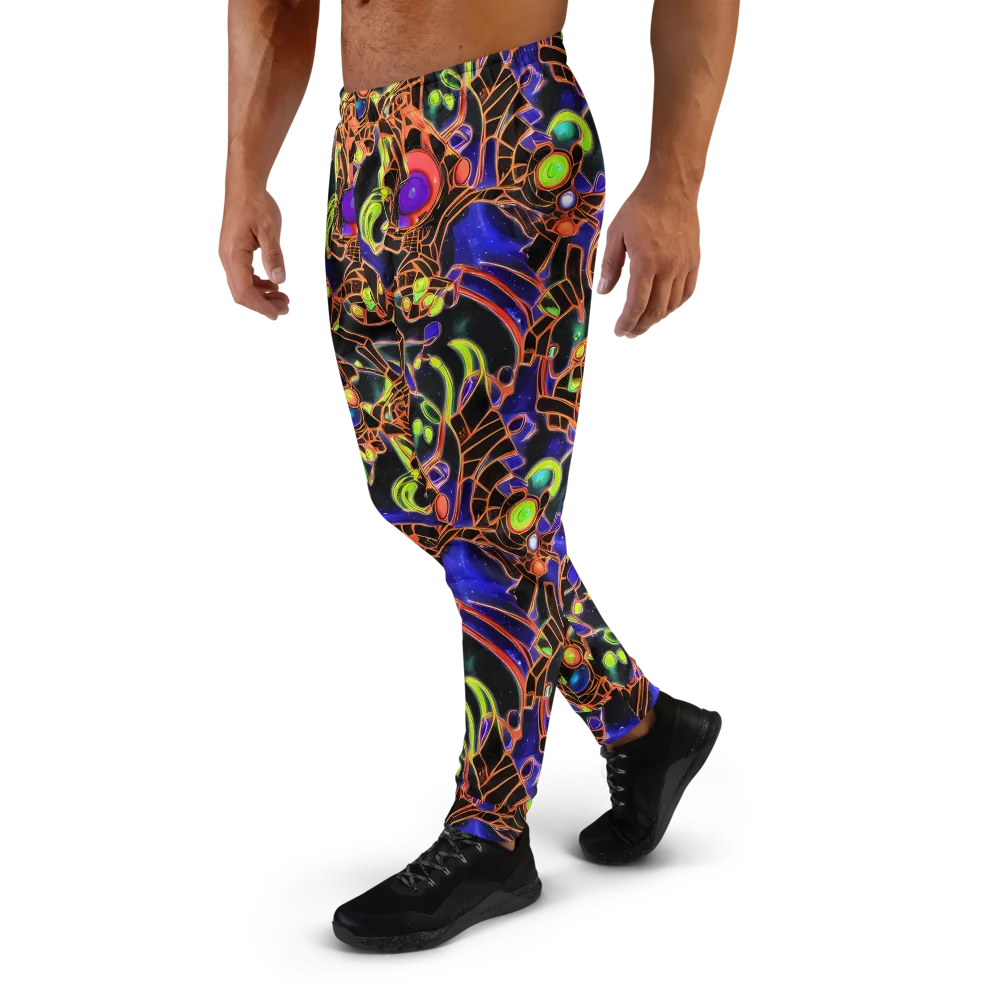 Cosmic Circuitry on Men's Joggers — Left